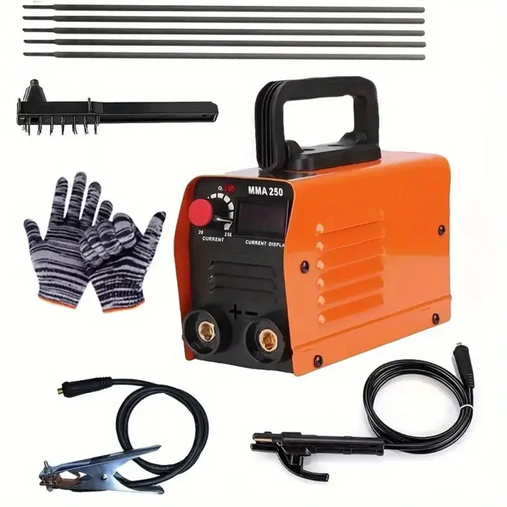 Soldador de arco portátil 250A MMA, máquina de soldadura inversor, 220V, Mini equipo de soldadura eléctrica de hierro, herramientas de reparación de automóviles - 1