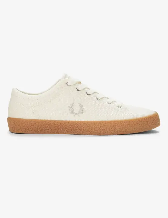 Fred Perry Zapatilla Baseline Heavy Twill Ecru - 1