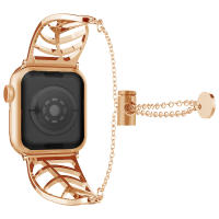 Correa De Acero Inoxidable Compatible Con Apple Watch Para Mujeres Estilo Metalico Versátil Para Modelos De 38mm 40mm 41mm 42mm 44mm 45mm - details 13