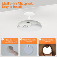 Luz Nocturna LED Con Sensor De Movimiento Luz Decorativa Para Pared Sin Cable Para Dormitorio Estancia Armario Escalera Decoración De Luna - details 7