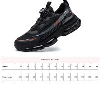 Zapatos de seguridad con amortiguación de aire para hombre, zapatillas de trabajo antigolpes e indestructibles, de malla transpirable, botas protectoras - details 1