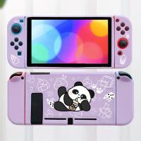 Estuche Protector De Gato Negro De Dibujos Animados Para Nintendo Switch NS TPU Suave Anti-arrugas Funda De Consola De Juegos Color Morado - details 2
