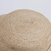 Sombrero De Paja RAFFIA Elegante Para Mujeres Con Gran Ala Sombrero De Verano Para El Sol Sombrero De Golf Sombrero De Paja De Lona - details 5