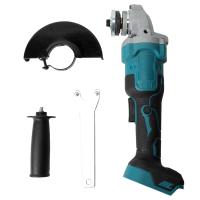Amoladora angular sin escobillas de 125mm, herramienta eléctrica recargable de mano, máquina pulidora para batería Makita de 18V, Molino de ángulo sin cepillo, Sin bateríaAmoladora angular sin - details 0