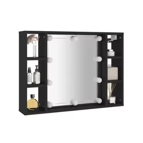 Mueble with Espejo y Luces LED Blanco 76x15x55 cm Espejo Baño - 1