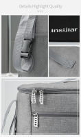 Bolso De Diáspares Para Bebé Insular Gran Capacidad Bolsa De Camarón Para Carrito De Supermercado Estilo Mochila Para Mamá En Embarazo - details 23