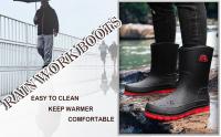 Botas de agua impermeables de Jardín Para hombre Ligeras y transpirables Calzado antideslizante de media Caña para fishing al Aire Libre - details 0