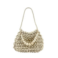 MODELISA Bolso De Hombro Hobo Crochet Macramé Playa Estilo Casual Mujer - details 0