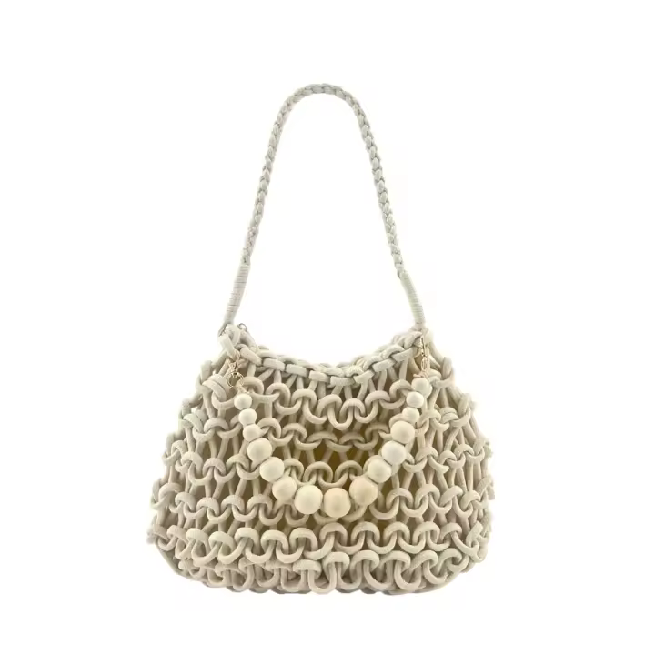 MODELISA Bolso De Hombro Hobo Crochet Macramé Playa Estilo Casual Mujer - 1