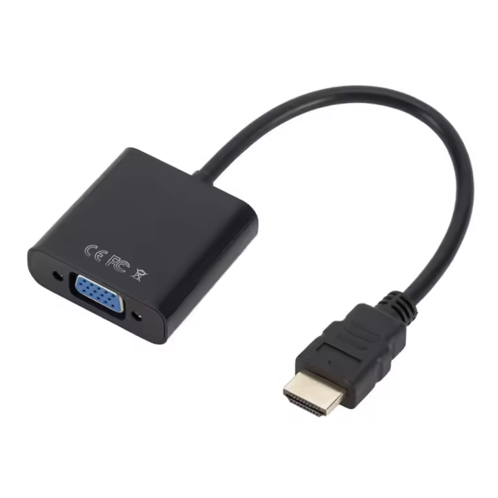 Cable Adaptador HD 1080P HDMI a VGA De Alta Velocidad Para Tablet Laptop PC TV Convertidor a Macho a Femenino Video - 1