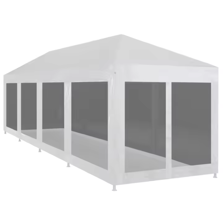 vidaXL Carpa de celebraciones con 10 paredes de malla 12x3 m - 1
