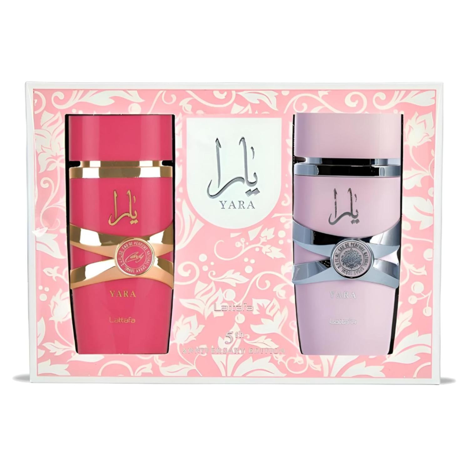 Pack perfume Yara y Yara Candy EDP para mujeres de Lattafa de 100 ml