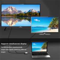 Adaptador USB C a Dual HDMI, USB C Hub 4 in 1 Adapter con 2 HDMI 4k + USB 3.0 + 100W PD, Soporte USB C to HDMI Splitter Extended Display Compatible con Teléfonos móviles, tabletas, computadoras y otros dispositivos con interfaces TIPO C - details 2