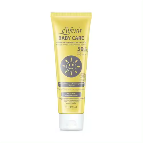 Elifexir Crema Solar para Bebés SPF50+ Protección Duradera Sin Fragancia - 1