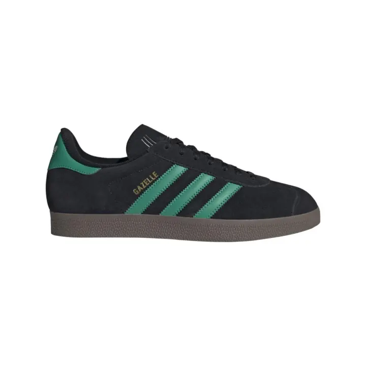 Zapatilla Adidas Gazelle Negro Verde - 1