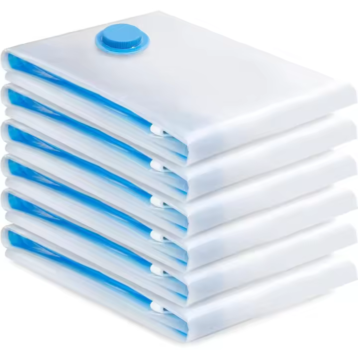 6 UnidadesAhorro Espacioparas GuardaRopa de CamaRedonesAlfajadasMantasMulticolor - 1
