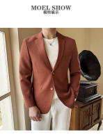 Chaleco De Negocios Para Hombre En Color Sólido Ajustado Moda 2024 Chaqueta Individual Elegante Ropa Masculina De Otoño Invierno - details 3