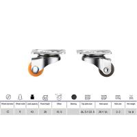 Rueda De Goma Suave Para Muebles Rueda Giratoria Universal Accesorio Doméstico Para Plataforma Carro Peso Del Paquete: No Especificado - details 4