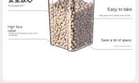Juego De Jarra De Cocina Para Almacenamiento De Granos Y Frijoles Caja Sellada De Plástico De Gran Capacidad Resistente Al Humo Estilo Japonés - details 6