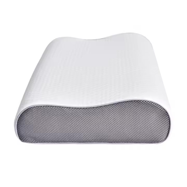 Almohada Viscoelastica, Almohada Cervical Antiacaros con 3D Malla, Almohada Ortopedica Diseño Ergonómico Terapéutico Reduce Dolores Cervicales, Funda de Bambú Extraíble y Lavable - 1