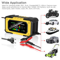 Cargador De Batería De Coche 12V 7A Mantenedor Digital Con Pantalla Color Inteligente Carga Rápida Para Baterías De Ácido Plomo Gel Calcio AGM - details 3