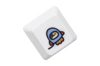 Keycap De Gato Calico Lindo Para Teclado Mecánico De Juego Con Estilo Meme Color Naranja Blanco Negro Subido Por Dye Compatible Con Stems MX - details 7