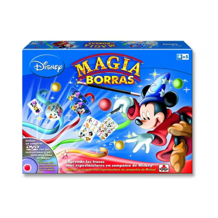 JUGUETILANDIA Juego de Mesa Magia Borras Mickey DVD Educa 14404 Otras Manualidades EDUCA Y BORRAS - Aprende Trucos Espectaculares - 1