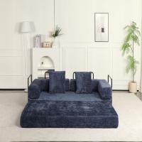 Sinaopus Sofá Cama Plegable de Pana, 2 en 1 Sillón Futon y Colchón, Relleno de Espuma, Sin Montaje, Ahorro de Espacio para Salón, Invitados - details 1
