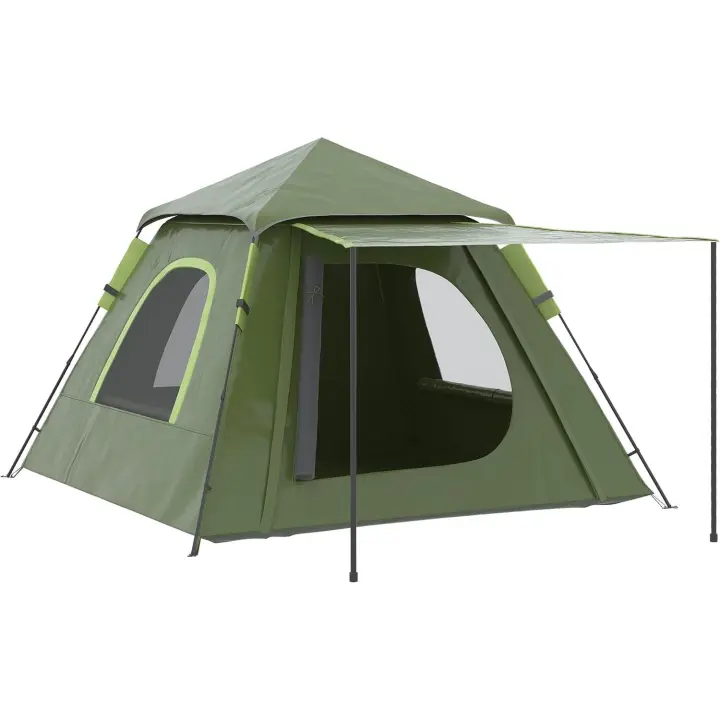 Tienda de Campaña Pop up para 2-3 Personas Tienda Camping Instantánea Impermeable PU2000 mm Protección UV50+ con Bolsa de Trasporte 210x210x150 cm - 1