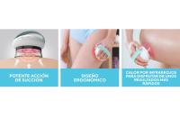 HoMedics , masajeador anticelulitico, Masajeador anticelulítico con succión, con cabezal de calentamiento y enfriamiento IR, reduce la celulitis y la retención de agua, 4 niveles de succión, 3 tazas intercambiables. Modelo CELL-600-EU - details 1