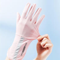 Guantes de Protección solar para Mujer, de Verano, Medios y largos, Finos, antideslizantes, de Seda de Hielo, para conducir, Anar en Bicicleta, para llevar, Pescar, guantes De Dos Dedós con fugas - details 1