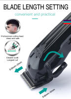 Cortadora De Pelo VGR Para Hombres Kit Profesional De Peluquería Eléctrica Y Sin Cable Corte Rápido Recargable Con Ajuste De Longitud Automático - details 4