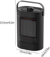 Mini calentador portátil para uso en interiores,calentador incorporado de 2 modos, ventilador de calefacción eléctrico de 1500W - details 3