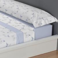 CARPE DIEM Juego de Sábanas de Microfibra Estampada Mod. JANE Color Azul- Conjunto de Ropa de Cama 3 o 4 Piezas para Cama 90, 105, 135, 150, 150/160 (2 Almohadas)  y 180 cm, Suaves, Transpirables  Válidos para Colchones hasta 28 cm de Grosor - details 2