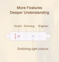 Lámpara De Mesa LED Nórdica Con USB Luz Nocturna Regulable De Flores Para Decoración De Habitación Dormitorio Y Sala De Estar - details 7