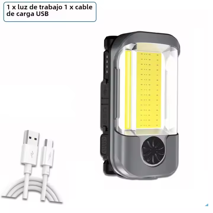 Linterna De Trabajo Recargable USB XPG+COB Luz De Emergencia Para Coche Y Garage Linterna Magnética Portátil Antigolpes Y Impermeable - 1