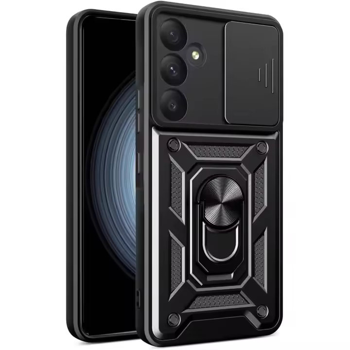 Funda para Samsung Galaxy A55 (5G) Antigolpes Cubre Lente Soporte Anillo FAN + Protector Pantalla Movilear - 1