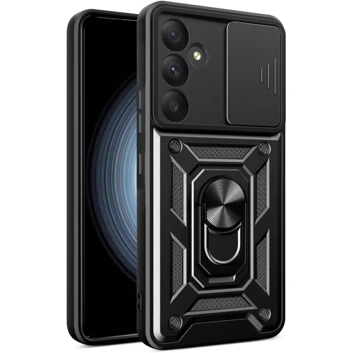 Funda para Samsung Galaxy A55 (5G) Antigolpes Cubre Lente Soporte Anillo FAN + Protector Pantalla Movilear - 1