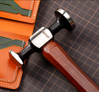 Martillo De Cuero WUTA De Cuero Y Acero Carbono Doble Cabeza Para Trabajar El Cuero Herramienta Profesional Para Chispa Y Perfeccionamiento - details 5
