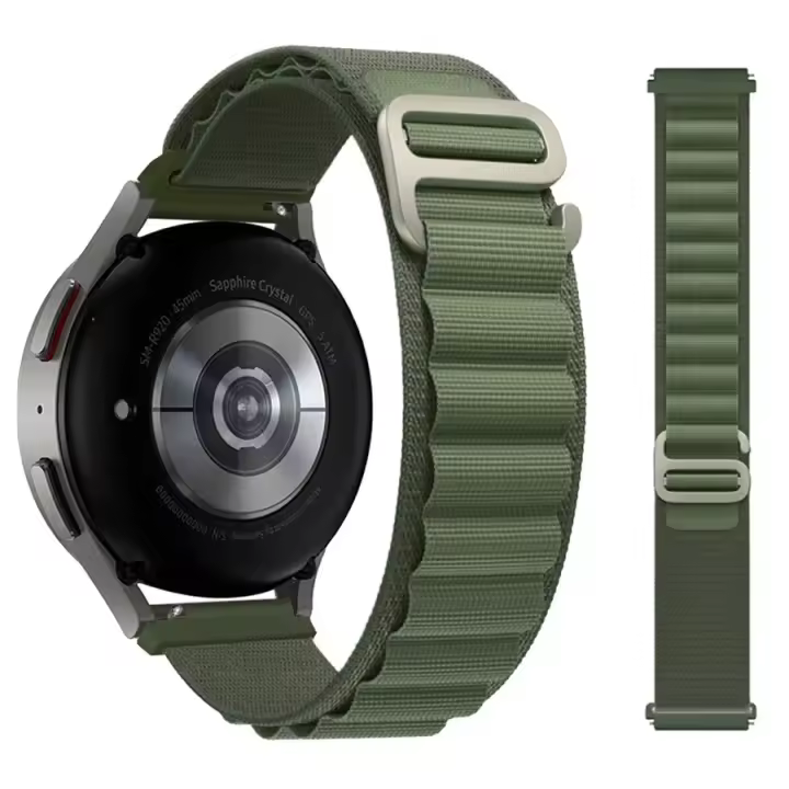 Correa De Reloj 20mm Alpine Loop Para Samsung Galaxy Watch 6-4-Classic-5-Pro-Active 2 40mm 44mm Deporte 22mm Pulsera Huawei GT 2 Material De Nylon Accesorios Para Smartwatch - 1