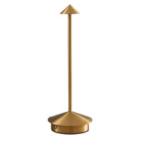 Lámpara De Mesa Recargable LED Sin Cable Nórdica De Lujo Para Dormitorio Restaurante Luz Nocturna Romántica Con Toque - details 12