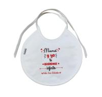 Body , Babero ó Pack de Body+Babero para bebé con frase : " Mamá y Yo Te Queremos Infinito. Feliz San Valentín " REGALO BEBES REGALO PAPÁS Papá Madre - details 1
