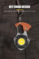Linterna Recargable Portátil Mini Multi-Function De Llavero Para Mantenimiento Y Camping Con Luz COB Luz De Trabajo Exterior Impermeable 10W 250LM ABS - details 6