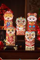 12pcs HongBao Envolventes Rojos Para Año Nuevo Chino 2024 Año Del Dragón Año Nuevo 2025 Suministros De Bolsillo De Serpiente Sortilegio Color Rojo Tamaño Estándar - details 0