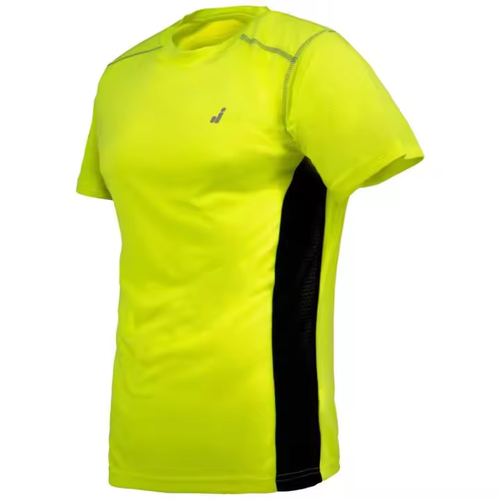 Camiseta Joluvi 234002062001XL en amarillo neón y negro, talla XL para hombre, diseñada con tejidos transpirables y ajuste ergonómico para máximo rendimiento en entrenamientos. - 1