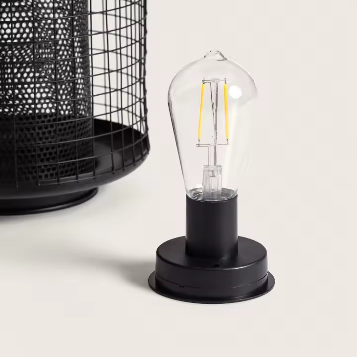 Ledkia Lámpara de Mesa Solar Exterior LED Junín Negro - 1