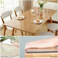 Alfombrilla Rectangular Transparente Para Escritorio Impermeable Y Fácil De Limpia Protector De Mesa Para Oficina Y Night Stand - details 2