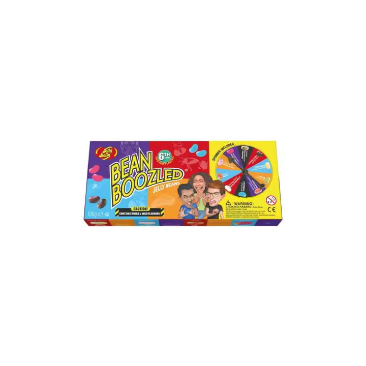 Jelly Belly Bean BOOZLED - Juego de Spinner Boozled 100g - Grageas de sabores extraños y salvajes - 1