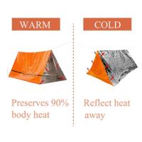 Carpa De Camping Para 2 Personas Impermeable Kit De Supervivencia De Emergencia Matriz Al Aire Libre Carpa De Escape - details 1