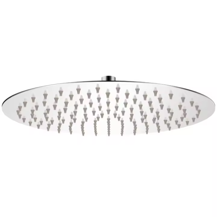 vidaXL Cabezal de ducha redondo efecto lluvia acero inoxidable 30 cm - 1